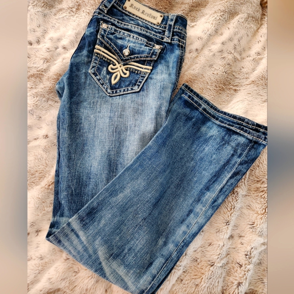 Rock Revival Penny Boot Cut Jeans 30 × 31